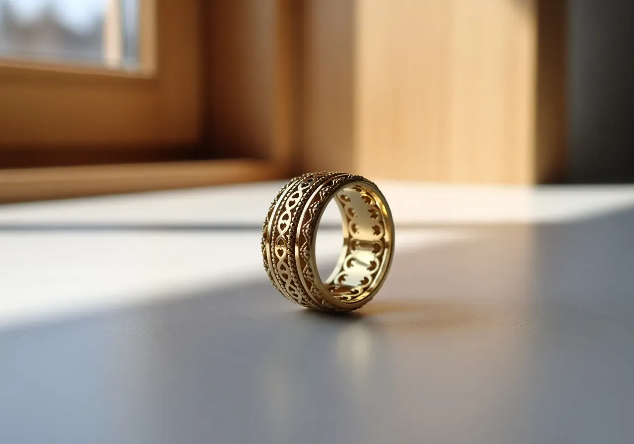 Memento guldring i mindre storlekar