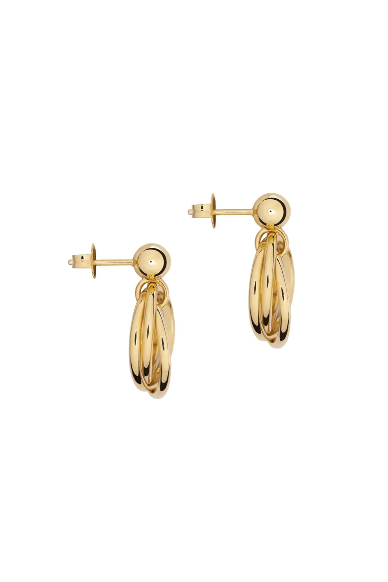 The Troika I Gold Earrings