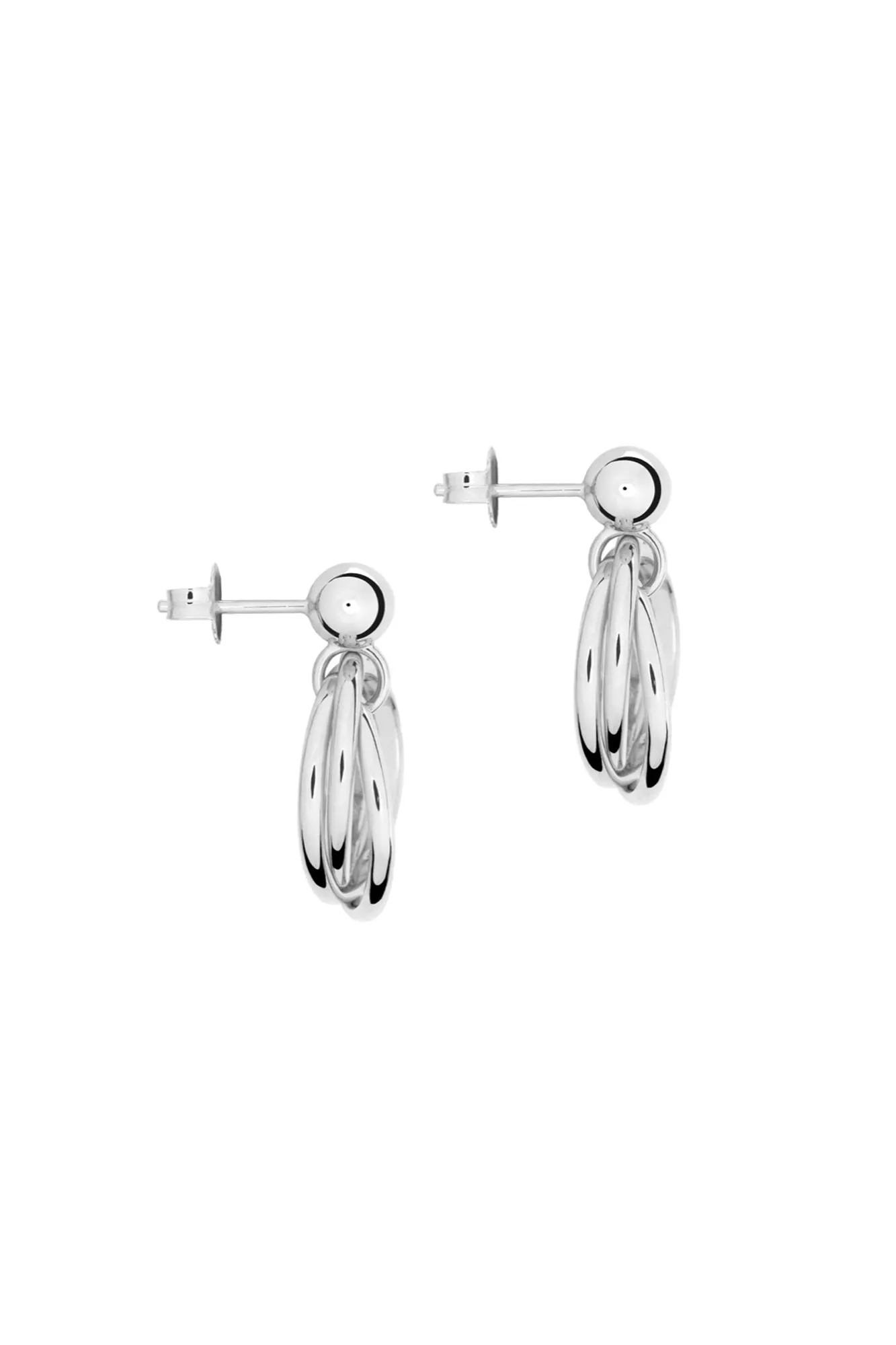 The Troika I Silver Earrings