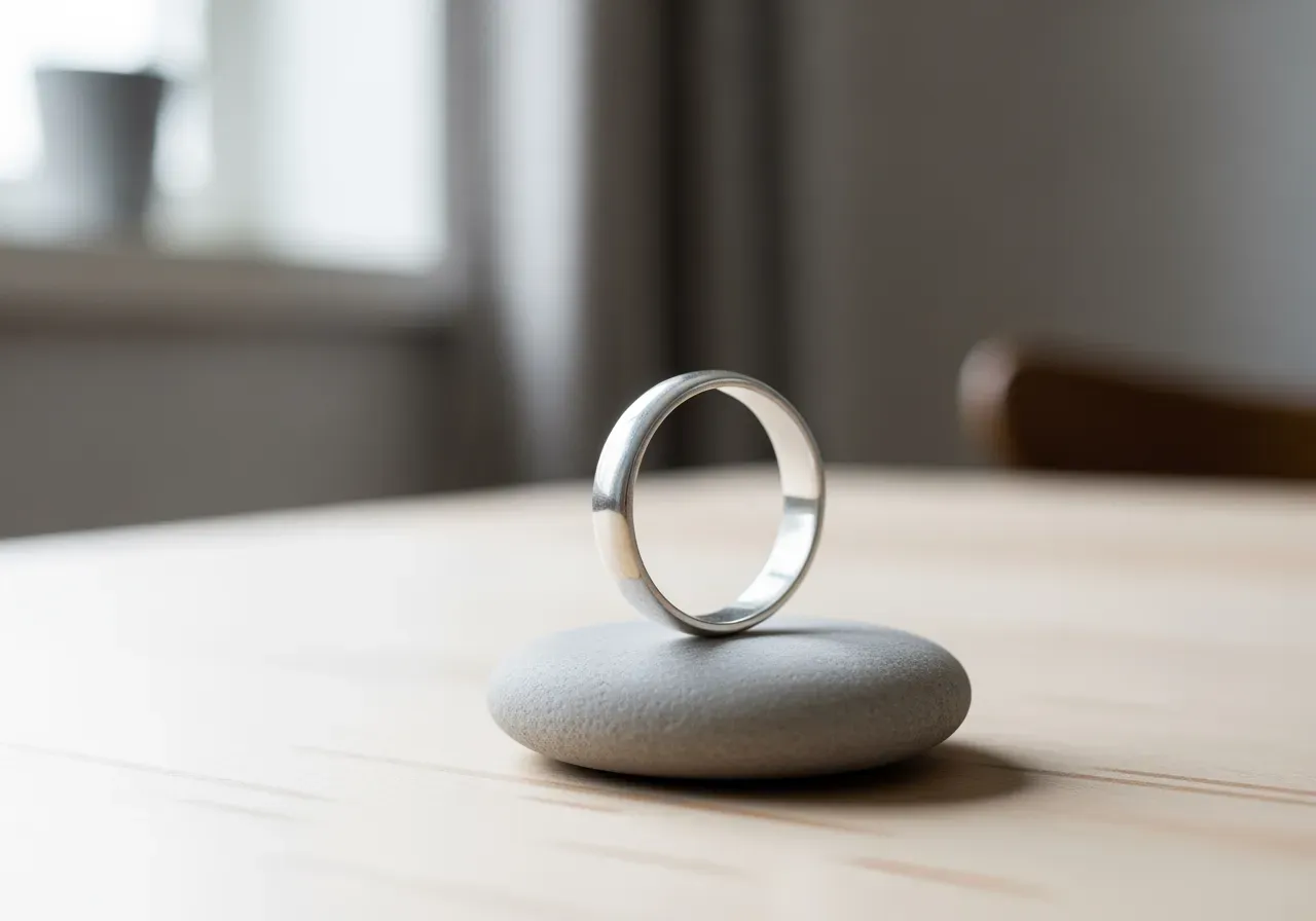 Memento silverring i större storlekar