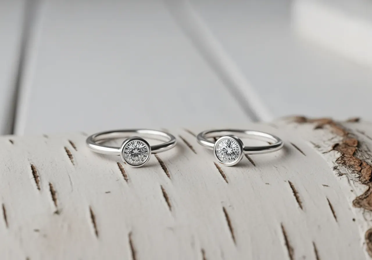 Rekoya och Memento silverringar små storlekar