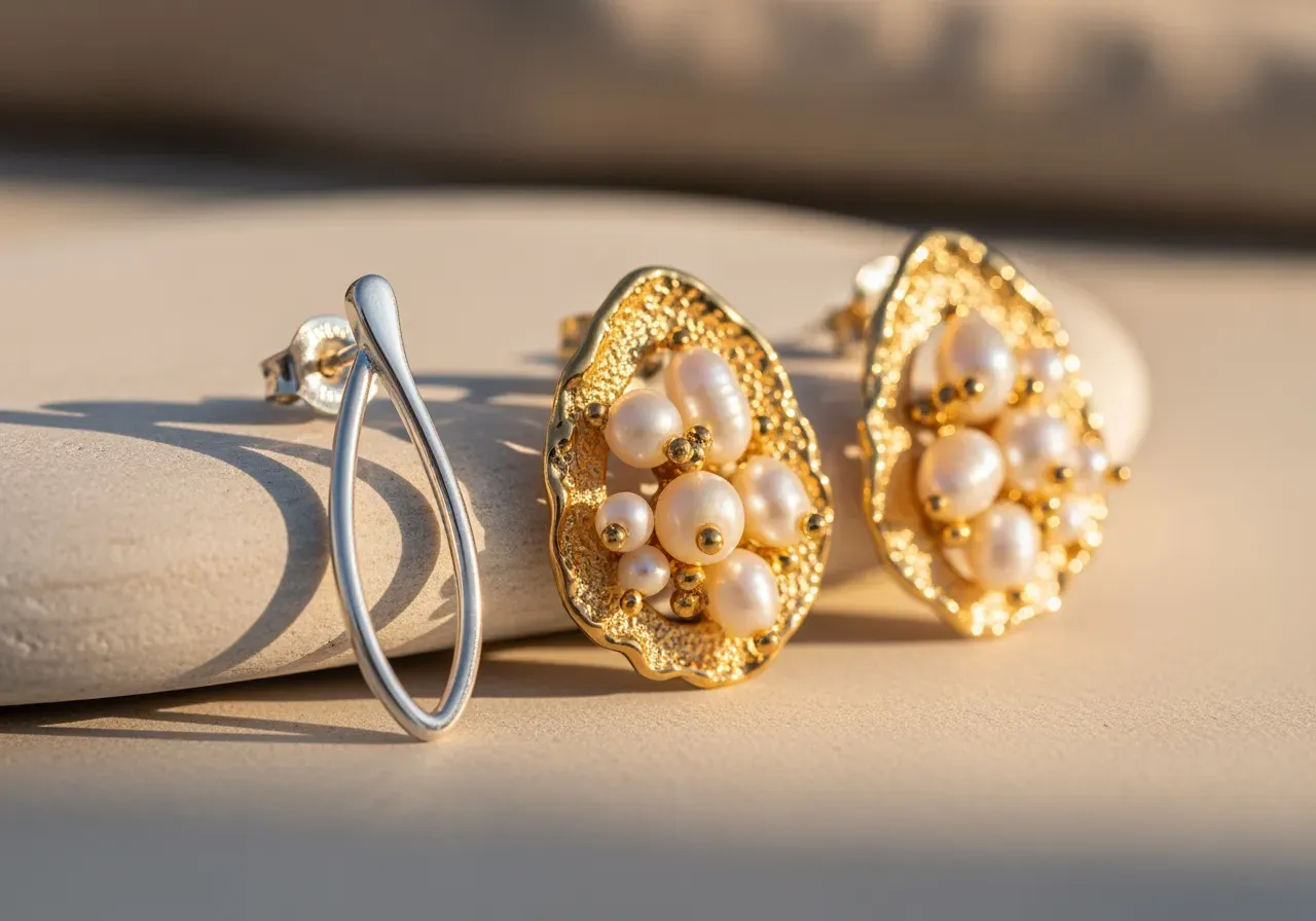 Ailopin och Amara örhängen material