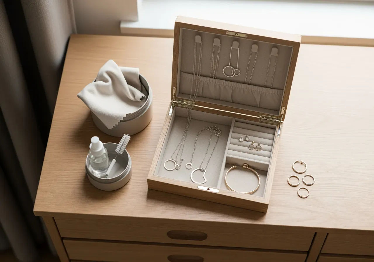 Förvaring och vardagsvård av AJOSEPO smycken