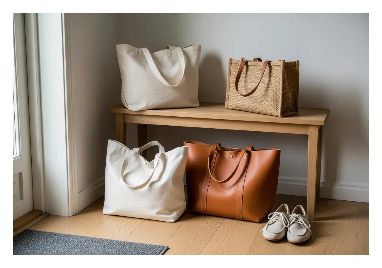 Toteväskor och shoppers i vardagen